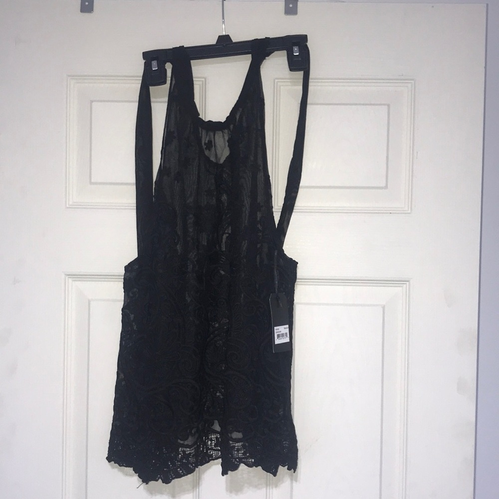 Bissette lingerie top sheer NWT M